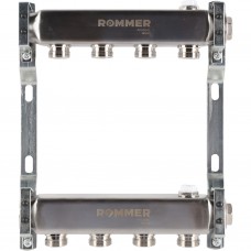 RMS-4401-000004 ROMMER Коллектор из нержавеющей стали для радиаторной разводки 4 вых.