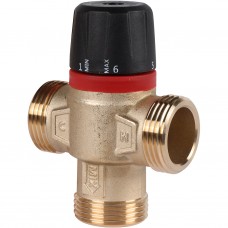 Термостатический смесительный клапан для систем отопления и ГВС 1  НР 30-65°С KV 2,3 (центральное смешивание) ROMMER RVM-1131-236525