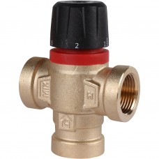 Термостатический смесительный клапан для систем отопления и ГВС 3/4  ВР 35-60°С KV 1,6 (боковое смешивание) ROMMER RVM-0112-166020