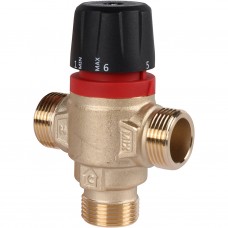 Термостатический смесительный клапан для систем отопления и ГВС 3/4  НР 35-60°С KV 1,6 (боковое смешивание) ROMMER RVM-0122-166020