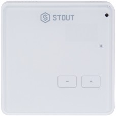 STE-0101-008003 STOUT  Беспроводной комнатный регулятор R-8z, белый