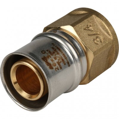 SFP-0002-003426 STOUT Переходник с внутренней резьбой 3/4"х26 для металлопластиковых труб прессовой