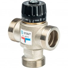 SVM-0125-356532 STOUT Термостатический смесительный клапан для систем отопления и ГВС 1 1/4   НР   30-65°С KV 3,5