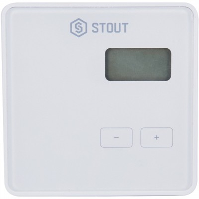 STE-0101-009001 STOUT  Проводной комнатный регулятор R-9b, белый