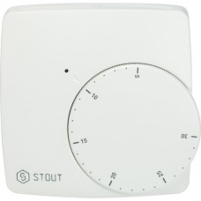 STE-0002-000003 STOUT Проводной электронный термостат WFHT-BASIC со светодиодом