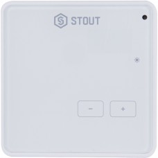 STE-0101-009003 STOUT  Проводной комнатный регулятор R-9z, белый