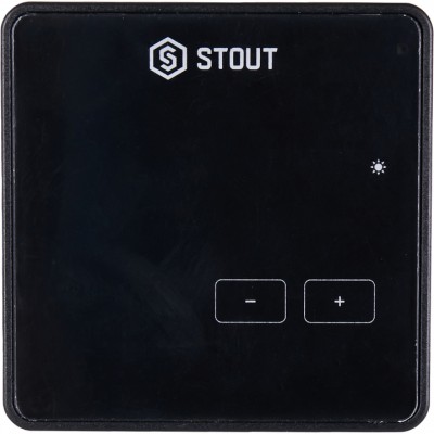 STE-0101-009004 STOUT  Проводной комнатный регулятор R-9z, черный